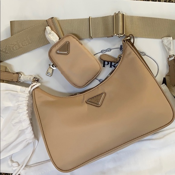 Prada Handbags - ❌NEW Prada Nylon Re-Edition 2005 Cammeo Beige